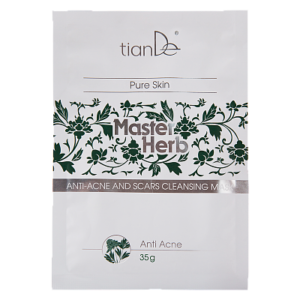 Čistiaca maska na tvár s prejavmi akné a jazvami