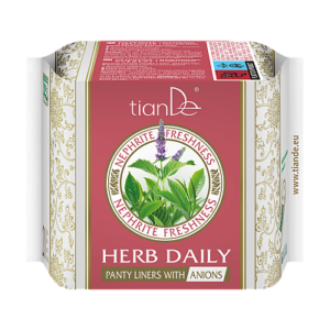 Dámske bylinné slipové vložky s aniontmi Nefritová sviežosť