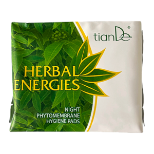 Nočné menštruačné vložky s fytomembránou „Energia bylín“