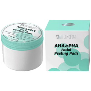 Peelingové tampóny na tvár s obsahom kyselín AHA a PHA