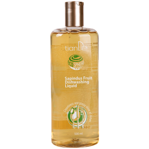 Prostriedok na umývanie riadu na báze plodov Mydlovníka