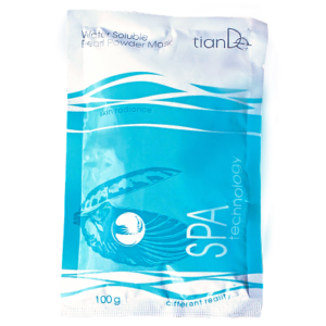 Vodou rozpustná maska na tvár „Perlový púder“