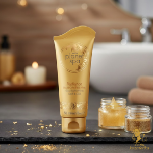 Rozžiarujúca zlupovacia pleťová maska s čiastočkami zlata